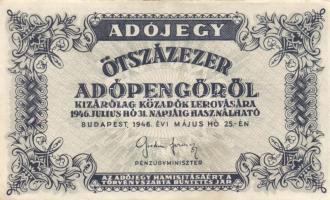 1946. 500.000AP (20x) T:II,II-,III