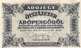 1946. 500.000AP (20x) T:II,II-,III