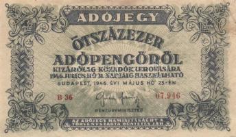 1946. 500.000AP (20x) T:II,II-,III