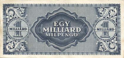 1945-46. 100P-1.000.000.000MP , összesen 14db különféle bankjegy T:II,II-,III