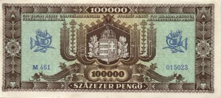 1945-46. 100P-1.000.000.000MP , összesen 14db különféle bankjegy T:II,II-,III