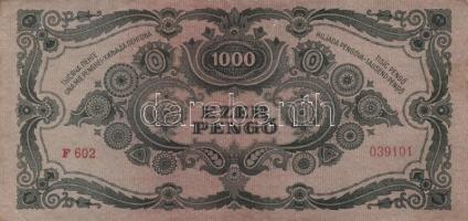 1945-46. 100P-1.000.000.000MP , összesen 14db különféle bankjegy T:II,II-,III