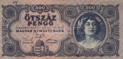 1945-46. 100P-1.000.000.000MP , összesen 14db különféle bankjegy T:II,II-,III