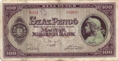 1945-46. 100P-1.000.000.000MP , összesen 14db különféle bankjegy T:II,II-,III