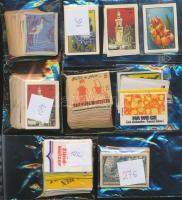 közel 1000 db magyar gyufacímke zacskókban, rendezetten