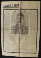 1953 március 6. A Szabad Nép Sztálin haláláról tudosító különszáma