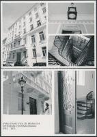 Budapest V. Veres Pálné utca 28. 100 éves kis szériás 5 db-os modern képeslap sorozat