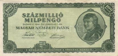 1946. 100.000.000P (13x) + 100.000.000MP (6x) T:II,II-,III