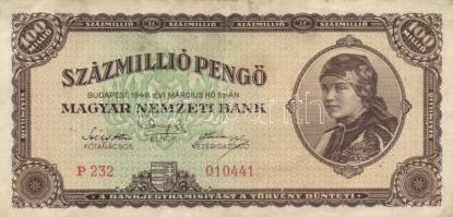 1946. 100.000.000P (13x) + 100.000.000MP (6x) T:II,II-,III