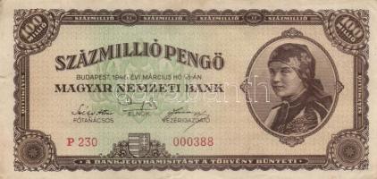 1946. 100.000.000P (13x) + 100.000.000MP (6x) T:II,II-,III