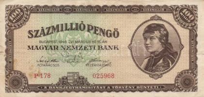 1946. 100.000.000P (13x) + 100.000.000MP (6x) T:II,II-,III