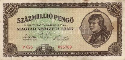 1946. 100.000.000P (13x) + 100.000.000MP (6x) T:II,II-,III