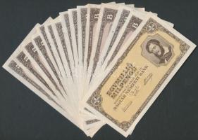 1946. 1.000.000MP T:I- + 1.000.000BP (14x) T:II,III(hajtatlanok,csak papírhiányok a széleken)