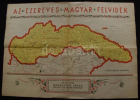 1938 Az ezeréves magyar Felvidék térképe