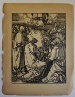 cca 1900 2db Albrecht Dürer: fametszet-papír, 25x33cm