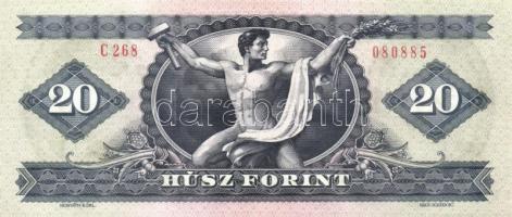 1980. 20Ft (2x) egymás utáni sorszámmal T:II