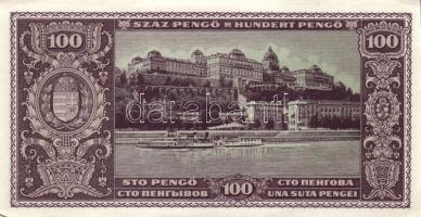 1945. 100P (4x) egymás utáni sorszámmal T:II+(hajtatlanok, csak a sarkok szamárfülesek kissé)