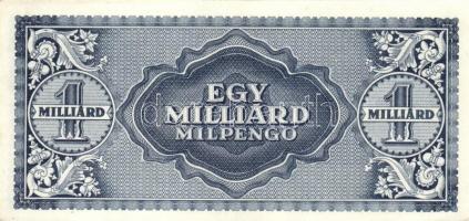 1946. 1.000.000.000MP (3x) eltérő színváltozatok T:I,I-