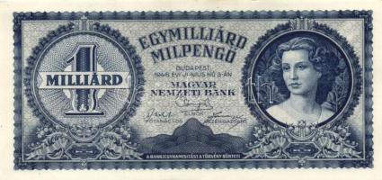 1946. 1.000.000.000MP (3x) eltérő színváltozatok T:I,I-