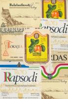 20db magyar boros címke a 70-es évekből