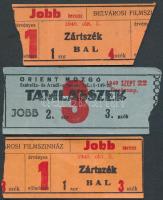 ~1940  78db régi budapesti mozijegy