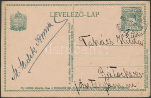 1917 M. Medek Anna operaénekes aláírása levelezőlapon