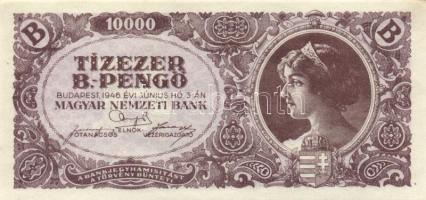 1946. 10.000BP (4x) eltolódott nyomattal T:I-