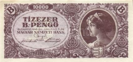 1946. 10.000BP (4x) eltolódott nyomattal T:I-