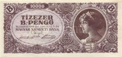 1946. 10.000BP (4x) eltolódott nyomattal T:I-