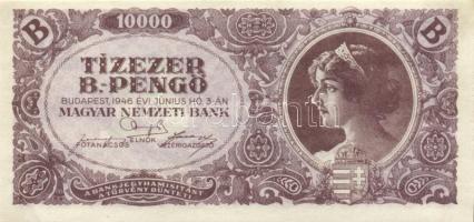 1946. 10.000BP (4x) eltolódott nyomattal T:I-