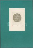 1974 Dr. Illyés Sándor László: Joszef Nechanszky grafikus albuma 8db dedikált rézkarccal, sorszámott...