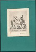 1974 Dr. Illyés Sándor László: Joszef Nechanszky grafikus albuma 8db dedikált rézkarccal, sorszámott...