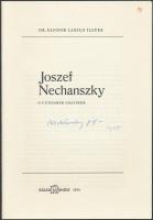 1974 Dr. Illyés Sándor László: Joszef Nechanszky grafikus albuma 8db dedikált rézkarccal, sorszámott...