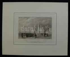 ~1860 Moszkva acélmetszet paszpartuban 24x30cm