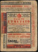 1933 Vasúti útmutató autóbusz-menetrenddel