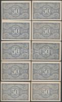 1920. 50f "04"-es sorozat (10x) T:I,I-
