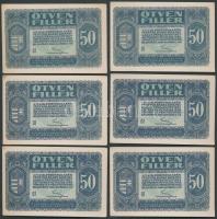 1920. 50f "01"-es sorozat (6x) T:I,I-