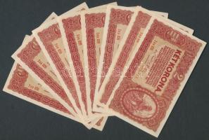 1920. 2K "2aa" (8x) azonos sorozatszámúak is T:I-,II