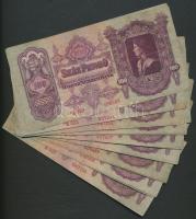 1930. 100P "*E" 20 feletti sorozatszámúak (22x) T:II-,III