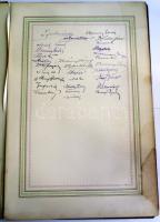 cca 1920 Badál Ede I. kerületi elöljáró nyugdíjba vonulása alkalmából a hivatal dolgozói által készí...