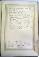 cca 1920 Badál Ede I. kerületi elöljáró nyugdíjba vonulása alkalmából a hivatal dolgozói által készí...