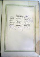 cca 1920 Badál Ede I. kerületi elöljáró nyugdíjba vonulása alkalmából a hivatal dolgozói által készí...