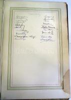 cca 1920 Badál Ede I. kerületi elöljáró nyugdíjba vonulása alkalmából a hivatal dolgozói által készí...