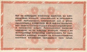 1946. 100.000.000AP vastagabb fehér papír T:I