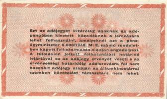 1946. 100.000.000AP vastagabb fehér papír (2x) T:I,I-(egyiken apró sarokkopás)