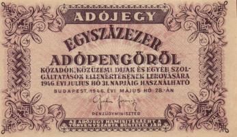 1946. 100.000AP (3x) mind különféle típus + 1.000.000AP T:I,II,III