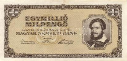 1946. 1.000.000MP (15x) T:II,II-,III