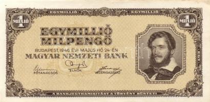 1946. 1.000.000MP (15x) T:II,II-,III