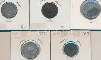 1893. 20f + 1916. 20f + 1939. 2f + 1940. 2f + 1943. 2f T:2,2-