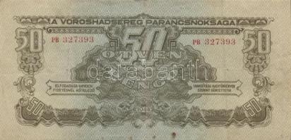 1944. A Vöröshadsereg Parancsnoksága" 10P + 20P + 50P T:II,II-